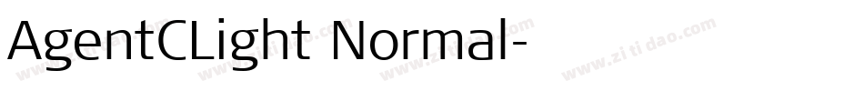 AgentCLight Normal字体转换